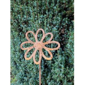 4 Feet Flowering Daisy Plant Pin Garden Art (Pack of 3) - Bare Metal/Ready to Rust 4 Feet Flowering Daisy Plant Pin Garden Art (Pack of 3) - Bare Metal/Ready to Rust
