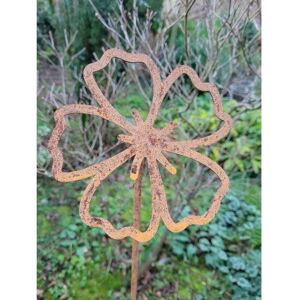 4 Feet Flowering Petal Plant Pin Garden Art (Pack of 3) - Bare Metal/Ready to Rust 4 Feet Flowering Petal Plant Pin Garden Art (Pack of 3) - Bare Metal/Ready to Rust
