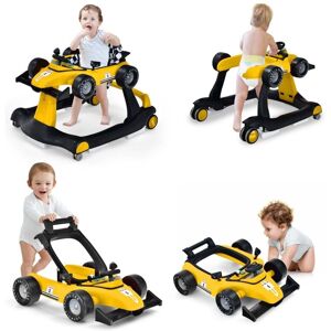 Costway - 4-in-1 Baby Walker Folding Infant Walker Adjustable Toddler Activity Center Costway - 4-in-1 Baby Walker Folding Infant Walker Adjustable Toddler Activity Center