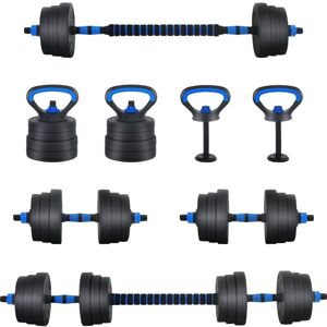 4-in-1 Dumbbell Set Black and Blue 121 x 19.5 x 19.5 cm vidaXL 4-in-1 Dumbbell Set Black and Blue 121 x 19.5 x 19.5 cm vidaXL