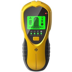 Cyslmuk - 4 in 1 Wall Metal Detector with lcd Display Stud Finder Detector with 9V Battery Yellow Cyslmuk - 4 in 1 Wall Metal Detector with lcd Display Stud Finder Detector with 9V Battery Yellow
