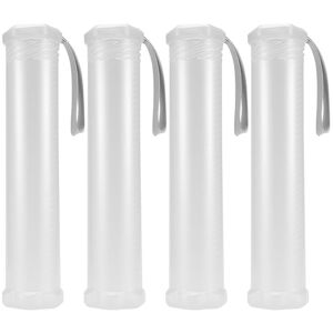 TLILY 4 Pack Extendable Plastic Paint Brush Case, Clear Long Holder Tube, Storage Pencil Container TLILY 4 Pack Extendable Plastic Paint Brush Case, Clear Long Holder Tube, Storage Pencil Container