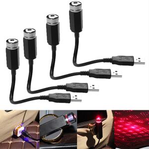 COOCHEER 4 Pack, LED Atmosphere Light for Knitting Machine, USB Slot, Romantic Universal Adjustable Roof Star Light, Multi-Effect Home Decor Light for Car COOCHEER 4 Pack, LED Atmosphere Light for Knitting Machine, USB Slot, Romantic Universal Adjustable Roof Star Light, Multi-Effect Home Decor Light for Car
