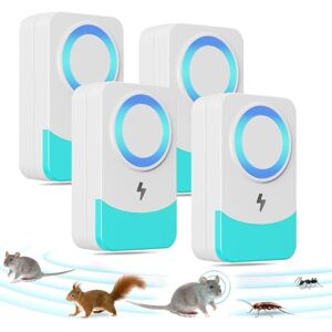 CYSLMUK 4 Pack Ultrasonic Repellent Anti Rodent Insects, 60/s Frequency of Change Powerful Ultrasonic Mouse and Rats for Versatile Occasions Anti Rats, Mice, CYSLMUK 4 Pack Ultrasonic Repellent Anti Rodent Insects, 60/s Frequency of Change Powerful Ultrasonic Mouse and Rats for Versatile Occasions Anti Rats, Mice,