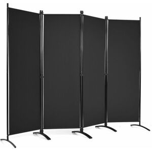 COSTWAY Folding Room Divider, 4 Panel Wall Privacy Screen Protector, Home Living Room Bedroom Bathroom Paravent Partition Separator (220 x 173cm, COSTWAY Folding Room Divider, 4 Panel Wall Privacy Screen Protector, Home Living Room Bedroom Bathroom Paravent Partition Separator (220 x 173cm,