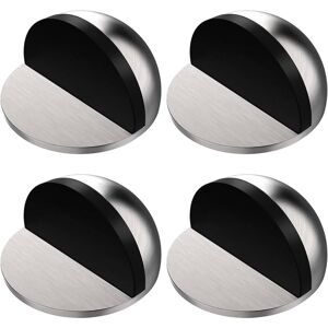 Readcly - 4 Pcs Door Stops, Adhesive Door Stopper, Stainless Steel Door Stops with Stickers, No Need to Drill, for Home and Office, Silver Readcly - 4 Pcs Door Stops, Adhesive Door Stopper, Stainless Steel Door Stops with Stickers, No Need to Drill, for Home and Office, Silver
