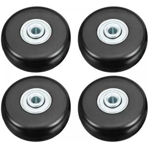 CYSLMUK 4 Pcs Luggage Casters, Heavy Duty Luggage Repair Casters, 50mm Silent Rubber Swivel Replacement Wheels for Suitcase/Luggage/Backpack/Travel CYSLMUK 4 Pcs Luggage Casters, Heavy Duty Luggage Repair Casters, 50mm Silent Rubber Swivel Replacement Wheels for Suitcase/Luggage/Backpack/Travel