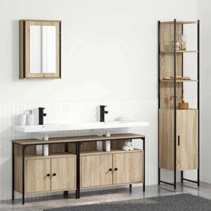 Vidaxl - Bathroom Furniture Set 4 pcs Sonoma oak 33 x 33 x 185.5 cm Vidaxl - Bathroom Furniture Set 4 pcs Sonoma oak 33 x 33 x 185.5 cm