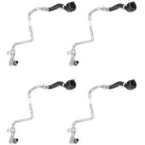 Tlily - 4 Piece Turbocharger Coolant Return for F20 F30 G30 X3 X4 125I 330I 11537643226 Tlily - 4 Piece Turbocharger Coolant Return for F20 F30 G30 X3 X4 125I 330I 11537643226