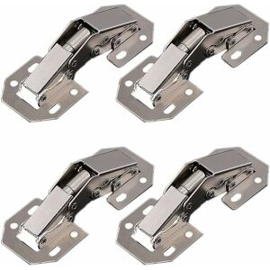 Hoopzi - 4 Pieces 90 Degree Easy to Install Hidden Kitchen Cabinet / Arched Cabinet Hinges Hoopzi - 4 Pieces 90 Degree Easy to Install Hidden Kitchen Cabinet / Arched Cabinet Hinges