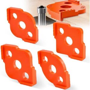 Mumu - 4 Pieces Aluminum Radius Router Jig, R5–R40 Table Woodworking Router Jig, Corner Radius Router Accessory for Joinery Table (Orange) Mumu - 4 Pieces Aluminum Radius Router Jig, R5–R40 Table Woodworking Router Jig, Corner Radius Router Accessory for Joinery Table (Orange)