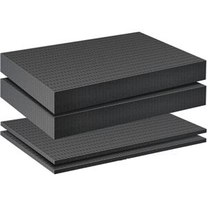 TLILY 4 Pieces Foam Insert for Cases Tool Box Grid Line Cubes Shockproof Sponge Pad, 40X40X2cm/40X40X5cm TLILY 4 Pieces Foam Insert for Cases Tool Box Grid Line Cubes Shockproof Sponge Pad, 40X40X2cm/40X40X5cm