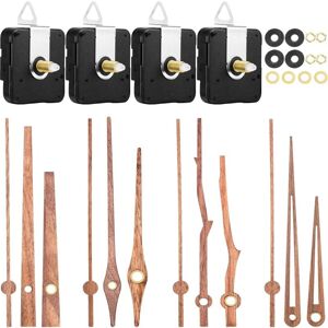 SERBIA 4 Pièces Mouvements d'Horloge à Quartz avec 4 Types Aiguilles d'Horloge en Bois de Noyer Accessoires d'Horloge pour Remplacement de Réparation SERBIA 4 Pièces Mouvements d'Horloge à Quartz avec 4 Types Aiguilles d'Horloge en Bois de Noyer Accessoires d'Horloge pour Remplacement de Réparation