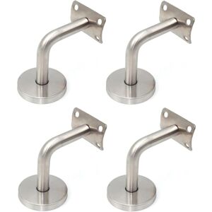 WOIYIC 4 Pieces Stainless Steel Stair Railing Brackets Wall Mounted Balustrade 90° Tube Support Handrail Brackets for Wall Mounting Stair Railing Wall WOIYIC 4 Pieces Stainless Steel Stair Railing Brackets Wall Mounted Balustrade 90° Tube Support Handrail Brackets for Wall Mounting Stair Railing Wall