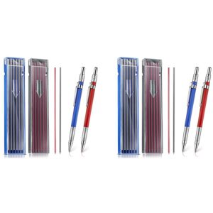 TLILY 4 Pieces Welders Pencil with 48 2mm Mechanical Pencil Refills Built-in Sharpener Carpenter Pencils TLILY 4 Pieces Welders Pencil with 48 2mm Mechanical Pencil Refills Built-in Sharpener Carpenter Pencils