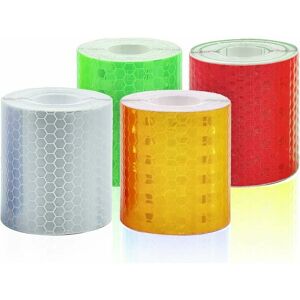 HOOPZI 4 Rolls Reflective Tape, Self-Adhesive Safety Warning Tape Night Reflective Tapes Adhesive Film Tape 5cm x 3m Adhesive Film Tape Reflective Tape HOOPZI 4 Rolls Reflective Tape, Self-Adhesive Safety Warning Tape Night Reflective Tapes Adhesive Film Tape 5cm x 3m Adhesive Film Tape Reflective Tape