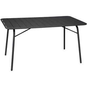 SWEEEK 4-seater metal folding garden table 140cm, Amelia 140cm, Anthracite, 141.2x80x72.5 cm SWEEEK 4-seater metal folding garden table 140cm, Amelia 140cm, Anthracite, 141.2x80x72.5 cm