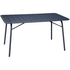 SWEEEK 4-seater metal folding garden table 140cm, Amelia 140cm, Marine blue, 141.2x80x72.5 cm SWEEEK 4-seater metal folding garden table 140cm, Amelia 140cm, Marine blue, 141.2x80x72.5 cm