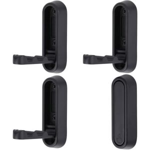 BEIJIYI 4 Wall Hooks, Folding Wall Hooks, Wall Mounted Headphone Holder, Folding Coat Hooks, Jacket and Towel Hook, Folding Wall Hooks for Headphones (Black) BEIJIYI 4 Wall Hooks, Folding Wall Hooks, Wall Mounted Headphone Holder, Folding Coat Hooks, Jacket and Towel Hook, Folding Wall Hooks for Headphones (Black)