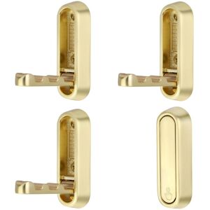 BEIJIYI 4 Wall Hooks, Folding Wall Hooks, Wall Mounted Headphone Holder, Folding Coat Hooks, Jacket and Towel Hook, Folding Wall Hooks for Headphones (Gold) BEIJIYI 4 Wall Hooks, Folding Wall Hooks, Wall Mounted Headphone Holder, Folding Coat Hooks, Jacket and Towel Hook, Folding Wall Hooks for Headphones (Gold)