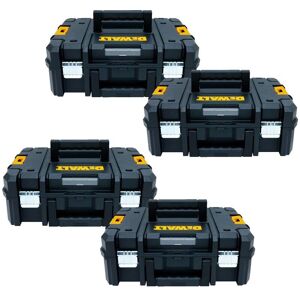 4 x Dewalt DWST1-70703 TStak II Power Tool Storage Box 13.5L T-STAK Case 4 x Dewalt DWST1-70703 TStak II Power Tool Storage Box 13.5L T-STAK Case