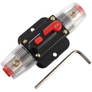 Mumu - 40A Circuit Breaker, 40A Inline Fuse Holder 12V - 51V dc Manual Reset Button for Car rv Home Marine Boat Truck Audio Amplifier System Mumu - 40A Circuit Breaker, 40A Inline Fuse Holder 12V - 51V dc Manual Reset Button for Car rv Home Marine Boat Truck Audio Amplifier System