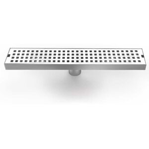 BEIJIYI 40cm Shower Drain, Stainless Steel Shower Drain, Floor Drain for Tiled Bathroom, with Deodorizer and Hair Filter BEIJIYI 40cm Shower Drain, Stainless Steel Shower Drain, Floor Drain for Tiled Bathroom, with Deodorizer and Hair Filter