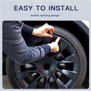 TLILY 40Pcs for Model Y 2020-2023 Hub Cap Rim Patch 20 Inch Wheel Protectors Hubcap Accessories Black TLILY 40Pcs for Model Y 2020-2023 Hub Cap Rim Patch 20 Inch Wheel Protectors Hubcap Accessories Black