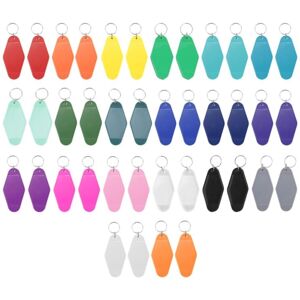 TLILY 40Pcs Vintage Motel Keychains 20 Colors Hotel Blank Heat Transfer Ornament for Sublimation Vinyl DIY Making TLILY 40Pcs Vintage Motel Keychains 20 Colors Hotel Blank Heat Transfer Ornament for Sublimation Vinyl DIY Making