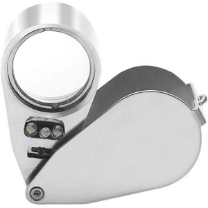 AIPERQ 40X Jeweler's Magnifying Glass, Foldable Pocket Magnifying Glass, Illuminated Magnifying Glass with LED Light and UV Lamp AIPERQ 40X Jeweler's Magnifying Glass, Foldable Pocket Magnifying Glass, Illuminated Magnifying Glass with LED Light and UV Lamp