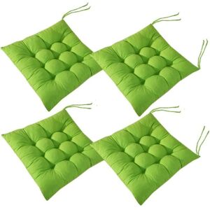 BEIJIYI 40x40cm Square Chair Cushions, Seat Cushions, Home Decor, Quilted Cushion, Comfortable and Colorful, Ideal for Indoor and Outdoor Use (Green) BEIJIYI 40x40cm Square Chair Cushions, Seat Cushions, Home Decor, Quilted Cushion, Comfortable and Colorful, Ideal for Indoor and Outdoor Use (Green)