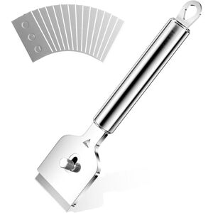 Linghhang - Professional Ceramic Hob Scraper with 16 Metal Replacement Blades, Induction Hob Scraper, Glass Scraper, for Home Kitchen Cleaning, Oven, Linghhang - Professional Ceramic Hob Scraper with 16 Metal Replacement Blades, Induction Hob Scraper, Glass Scraper, for Home Kitchen Cleaning, Oven,
