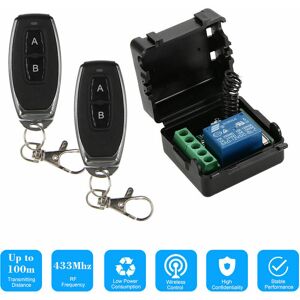 Soleil - 433MHz dc 12V 1 Channel Wireless Remote Switch with rf Transmitter Remote Controls 2pcs Soleil - 433MHz dc 12V 1 Channel Wireless Remote Switch with rf Transmitter Remote Controls 2pcs