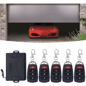 TINOR 433MHz Door Remote Control Relay, AC85-250V Transmitter Receiver Kit Garage Remote Control Low Power Consumption for Garage Door TINOR 433MHz Door Remote Control Relay, AC85-250V Transmitter Receiver Kit Garage Remote Control Low Power Consumption for Garage Door