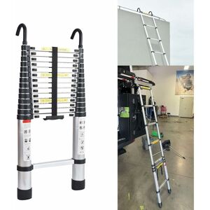 BRIEFNESS 4.4M Telescopic Ladder Multi-Purpose Aluminium Telescoping Ladder Extendable Portable Household Ladder Extension Ladder for Outdoor Indoor Home BRIEFNESS 4.4M Telescopic Ladder Multi-Purpose Aluminium Telescoping Ladder Extendable Portable Household Ladder Extension Ladder for Outdoor Indoor Home