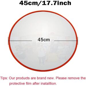Dayplus - 45CM Convex Road Mirror Convex Traffic Safety Mirror for Driveways Unbreakable Street Dayplus - 45CM Convex Road Mirror Convex Traffic Safety Mirror for Driveways Unbreakable Street