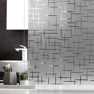 LINGHHANG 45x200 cm, Static Cling Window Film, Frosted Window Film for Privacy Protection, Non-Adhesive Electrostatic Window Film, Anti-UV, Patterned Window LINGHHANG 45x200 cm, Static Cling Window Film, Frosted Window Film for Privacy Protection, Non-Adhesive Electrostatic Window Film, Anti-UV, Patterned Window