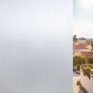 Linghhang - 45x200cm) Frosted Privacy Window Film Opaque Glass Film - Home Decor Electrostatic Stickers for Bathroom Window Opaque Removable Linghhang - 45x200cm) Frosted Privacy Window Film Opaque Glass Film - Home Decor Electrostatic Stickers for Bathroom Window Opaque Removable