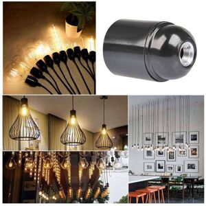 TLILY 48-Pack Bakelite Lamp Holder E26/ E27 Light Socket Vintage Bulb Socket es Screw Lampholder for Ceiling/Pendent/Floor TLILY 48-Pack Bakelite Lamp Holder E26/ E27 Light Socket Vintage Bulb Socket es Screw Lampholder for Ceiling/Pendent/Floor