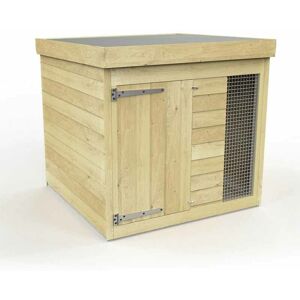 4ft x 4ft Dog Kennel and Run - Wood - L127 x W127 x H127 cm 4ft x 4ft Dog Kennel and Run - Wood - L127 x W127 x H127 cm