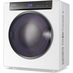 4KG Compact Dryer 1400W Electric Clothes Dryer w/3 Heating Options-White - Costway 4KG Compact Dryer 1400W Electric Clothes Dryer w/3 Heating Options-White - Costway