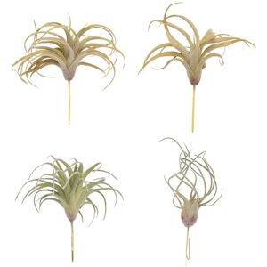 TLILY 4Pack Artificial Pineapple Grass Air Plants Fake Flowers Flocking Tillandsia Bromeliads Home Garden Decor TLILY 4Pack Artificial Pineapple Grass Air Plants Fake Flowers Flocking Tillandsia Bromeliads Home Garden Decor