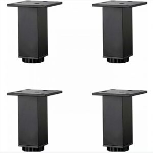 LINGHHANG 4Pcs (10cm/3.9in) Height Adjustable Aluminum Alloy Furniture Legs,Sofa Coffee Table Legs,Sink Bathroom Cabinet Legs,Matte Black,with Screws LINGHHANG 4Pcs (10cm/3.9in) Height Adjustable Aluminum Alloy Furniture Legs,Sofa Coffee Table Legs,Sink Bathroom Cabinet Legs,Matte Black,with Screws