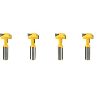 Tlily - 4pcs 1/2 Inch Shank T-Slot Router Bit and T-Track Tenon Cutter Tool Tlily - 4pcs 1/2 Inch Shank T-Slot Router Bit and T-Track Tenon Cutter Tool