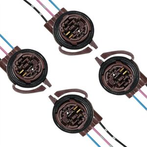 Tlily - 4PCS 3157 Pre-Wired Harness Sockets, Car led Bulbs Socket Adapters, Bulb Pigtail Plug Connectors Tlily - 4PCS 3157 Pre-Wired Harness Sockets, Car led Bulbs Socket Adapters, Bulb Pigtail Plug Connectors