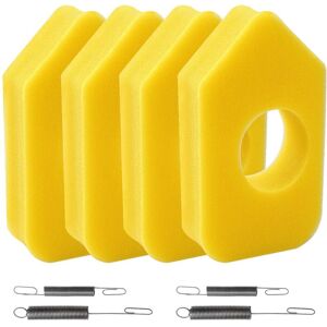TINOR 4Pcs 698369 Yellow Foam Air Filter and 4Pcs 692211 691859 Regulator Springs, 698369 Yellow Foam Air Filter, Compatible with Briggs & Stratton 4216 TINOR 4Pcs 698369 Yellow Foam Air Filter and 4Pcs 692211 691859 Regulator Springs, 698369 Yellow Foam Air Filter, Compatible with Briggs & Stratton 4216