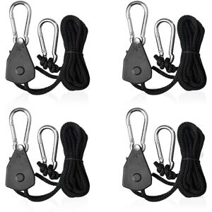 Cyslmuk - 4pcs Adjustable Ratchet Straps 1/8 Hook Tensioner Shade Sail Ratchet Straps for Lights or Plants Cyslmuk - 4pcs Adjustable Ratchet Straps 1/8 Hook Tensioner Shade Sail Ratchet Straps for Lights or Plants