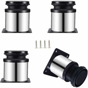 CYSLMUK 4Pcs Adjustable Stainless Steel Furniture Legs, 50 x 60mm, Cabinet Legs, Metal Legs, Suitable for Furniture, Kitchen, Desk, Table Legs, Furniture CYSLMUK 4Pcs Adjustable Stainless Steel Furniture Legs, 50 x 60mm, Cabinet Legs, Metal Legs, Suitable for Furniture, Kitchen, Desk, Table Legs, Furniture