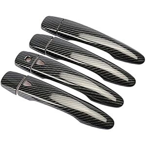 Tlily - 4Pcs Car Door Handle Cover Trim Sticker Decoration Accessories for Navara NP300 2015-2020 Carbon Fiber Tlily - 4Pcs Car Door Handle Cover Trim Sticker Decoration Accessories for Navara NP300 2015-2020 Carbon Fiber