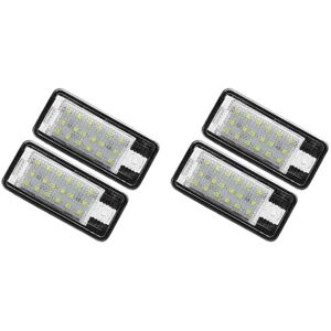 Tlily - 4pcs Car led License Number Plate Light Lamp White for A3 S3 8P A4 B6 B7 A5 A6 4F A8 S8 C6 Tlily - 4pcs Car led License Number Plate Light Lamp White for A3 S3 8P A4 B6 B7 A5 A6 4F A8 S8 C6